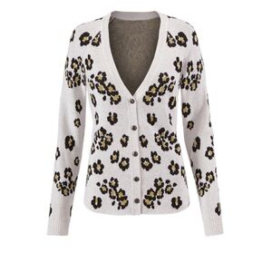 S18 Cabi Kiki cardigan, leopard print